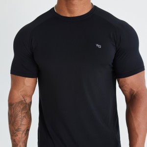 Vanquish Fitness Essential Black Performance Korta Sleeve T Shirt Svarta | 0732-XSMQU