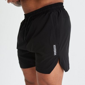 Vanquish Fitness Essential Black Performance 4" Shorts Svarta | 8912-TCJFG