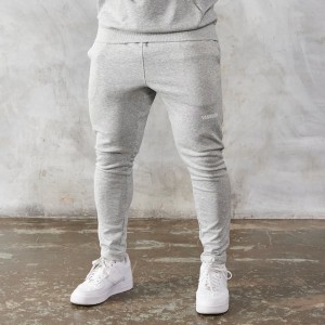 Vanquish Fitness Essential Grey Tapered Fit Sweatpants Ljusgrå | 1295-LIDVS