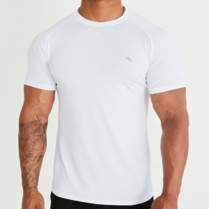 Vanquish Fitness Essential White Performance Korta Sleeve T Shirt Vita | 5831-APECQ