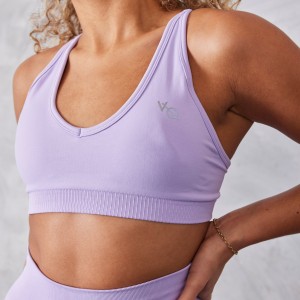 Vanquish Fitness Neutrala V2 Seamless Lilac Bra Lilac | 7082-DBCUX