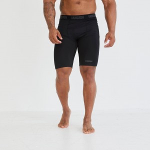 Vanquish Fitness Utility Black Base Layer Shorts Svarta | 8345-QUPRE