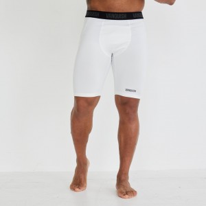 Vanquish Fitness Utility White Base Layer Shorts Vita | 4587-GPDKB