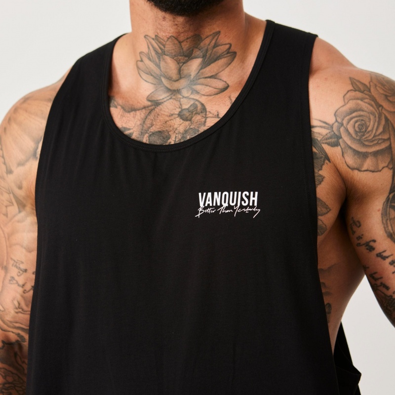 Vanquish Fitness BTY Black Loose Fit Tank Top Svarta | 3167-KVOUT