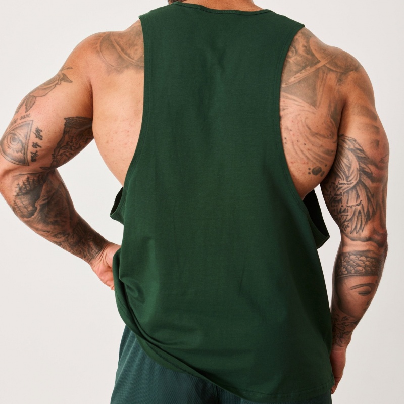 Vanquish Fitness BTY Palm Green Loose Fit Tank Top Gröna | 8269-AMJDC