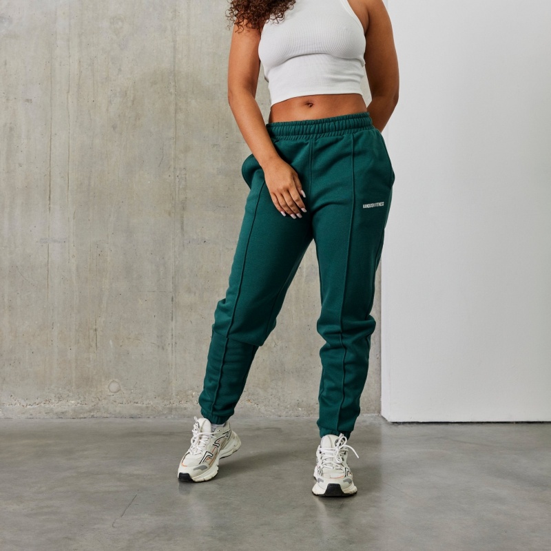 Vanquish Fitness Balance Green Pintuck Sweatpants Gröna | 5943-HXMTI