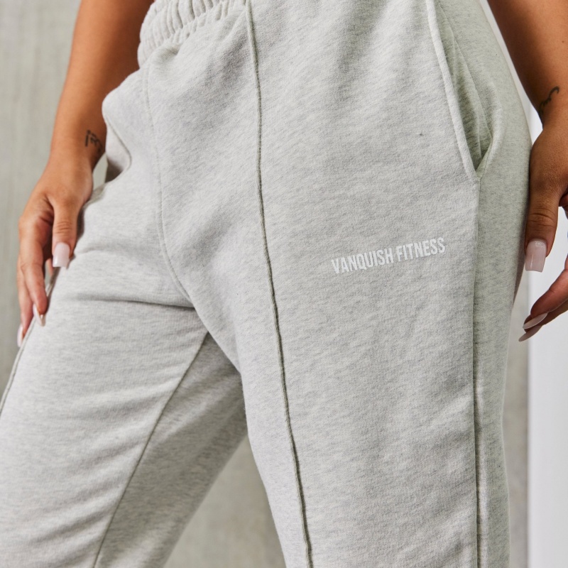 Vanquish Fitness Balance Oat Marl Pintuck Sweatpants Oat Marl | 4029-ZLOST