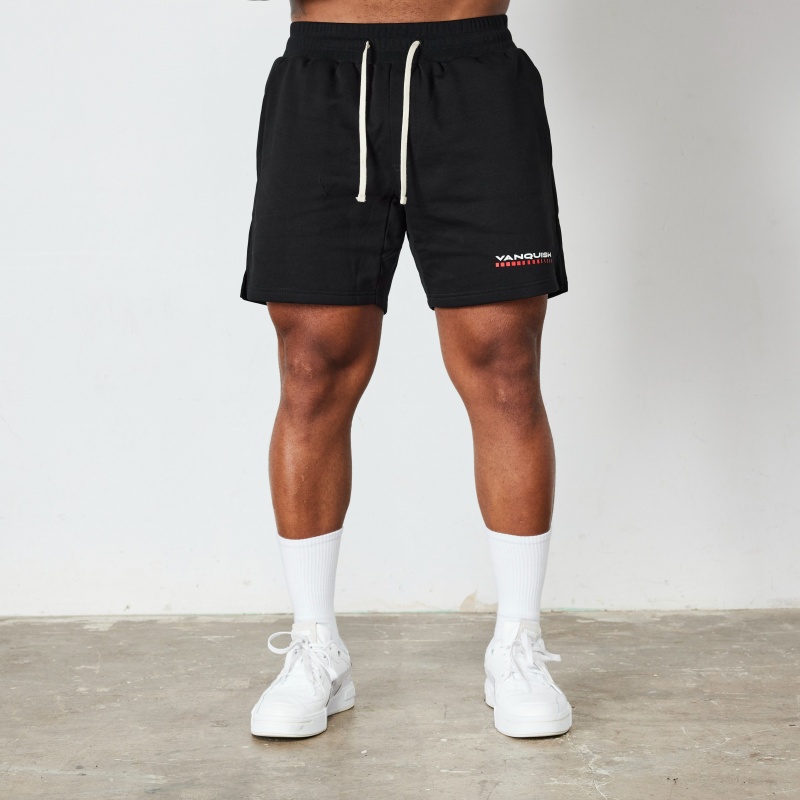 Vanquish Fitness Black Athletics Division Shorts Svarta | 6512-IXAVP