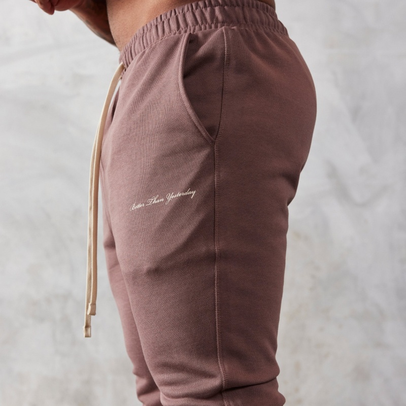 Vanquish Fitness Brown Unconquerable Tapered Sweatpants Bruna | 7641-JQKEH