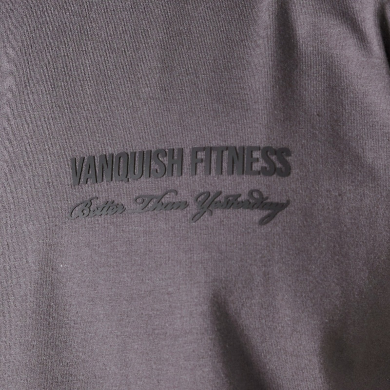 Vanquish Fitness Dark Grey Signature Kollektion Hetero Leg Sweatpants Mörkgrå | 7564-NBYTR