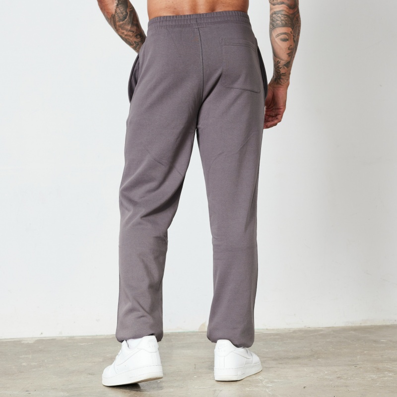 Vanquish Fitness Dark Grey Signature Kollektion Hetero Leg Sweatpants Mörkgrå | 7564-NBYTR