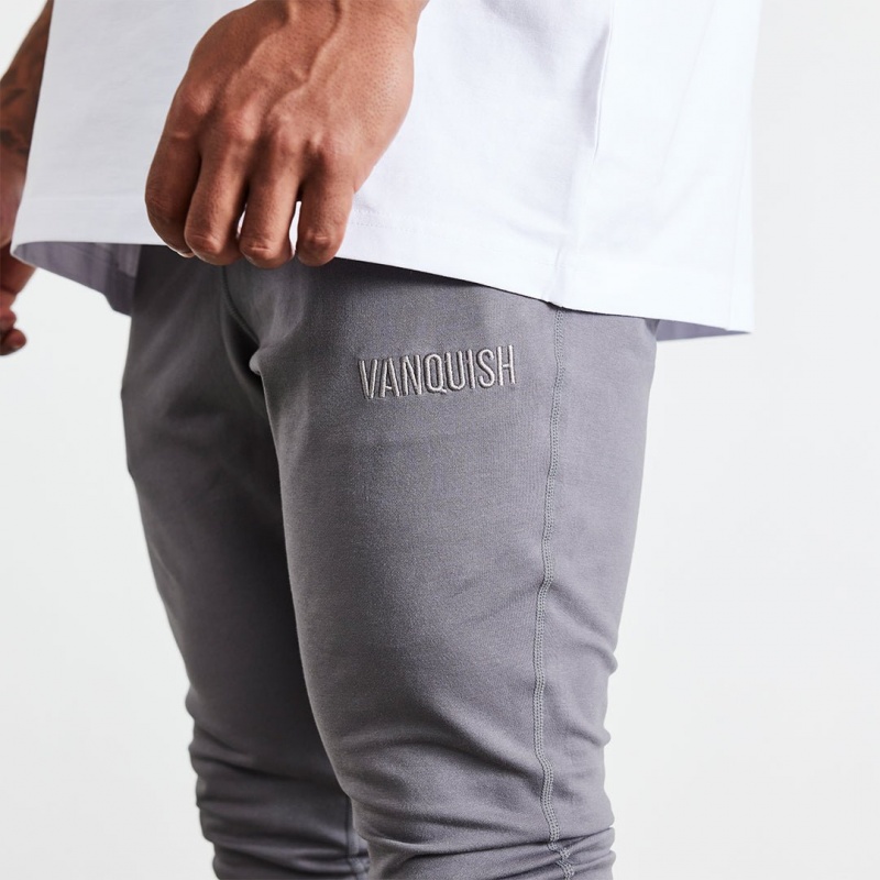 Vanquish Fitness Eclipse V2 Grey Tapered Sweatpants Grå | 7546-KNUWC