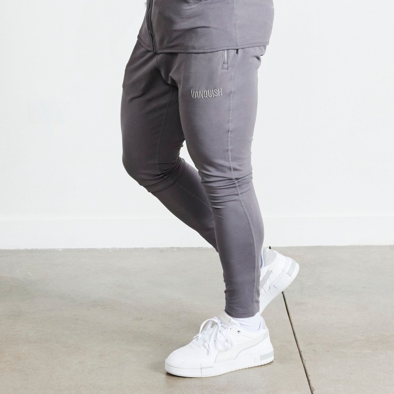 Vanquish Fitness Eclipse V2 Grey Tapered Sweatpants Grå | 7546-KNUWC