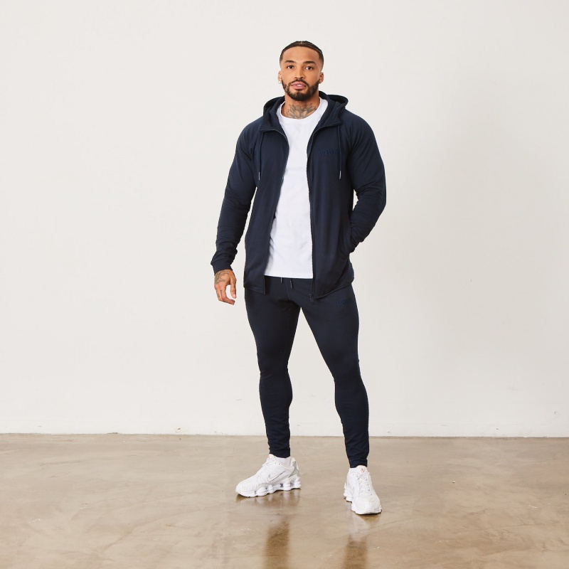 Vanquish Fitness Eclipse V2 Navy Blue Tapered Sweatpants Marinblå Blå | 1935-IQHTX