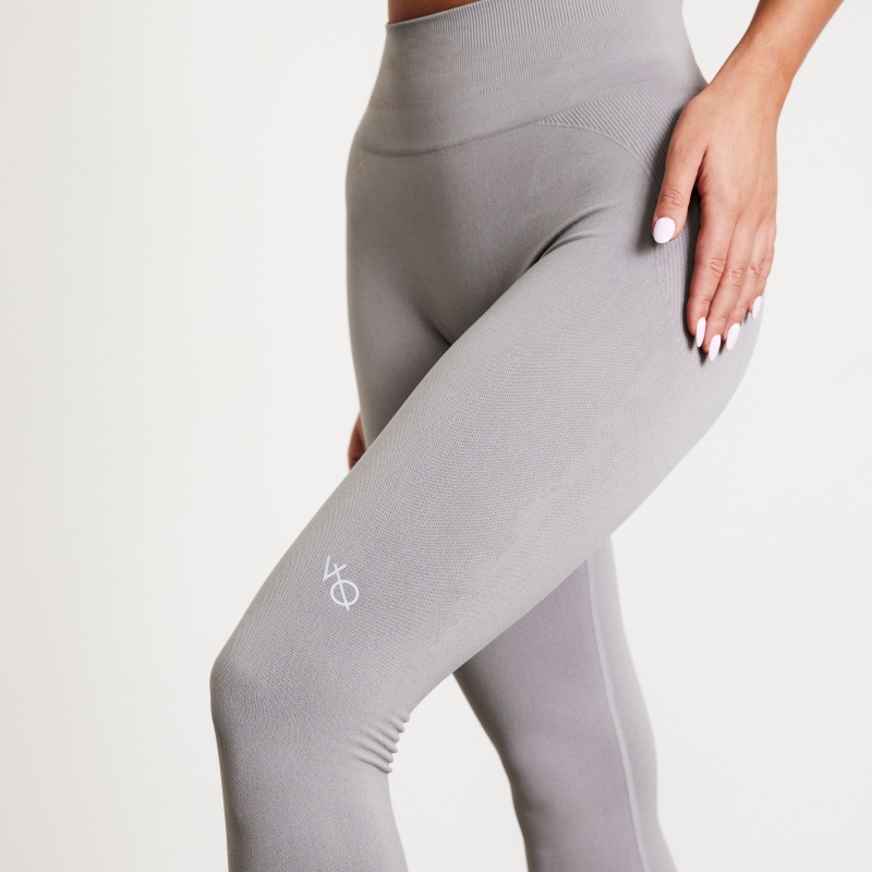 Vanquish Fitness Elevate Seamless Petite Smoke Grey Leggings Grå | 9105-KSLWD