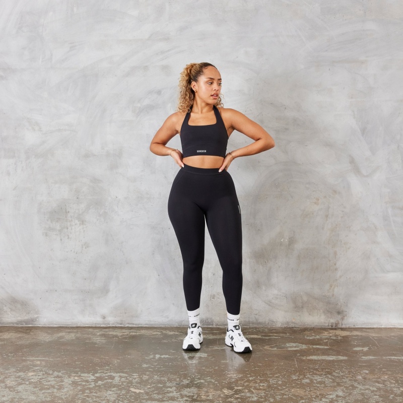 Vanquish Fitness Enhance Black Leggings Svarta | 9753-QAKTX