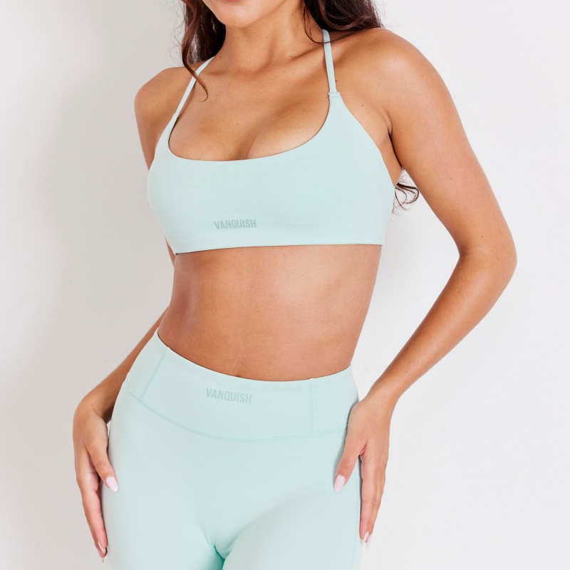 Vanquish Fitness Enhance V2 Aqua Backless Bra Aqua | 7240-SZJVU