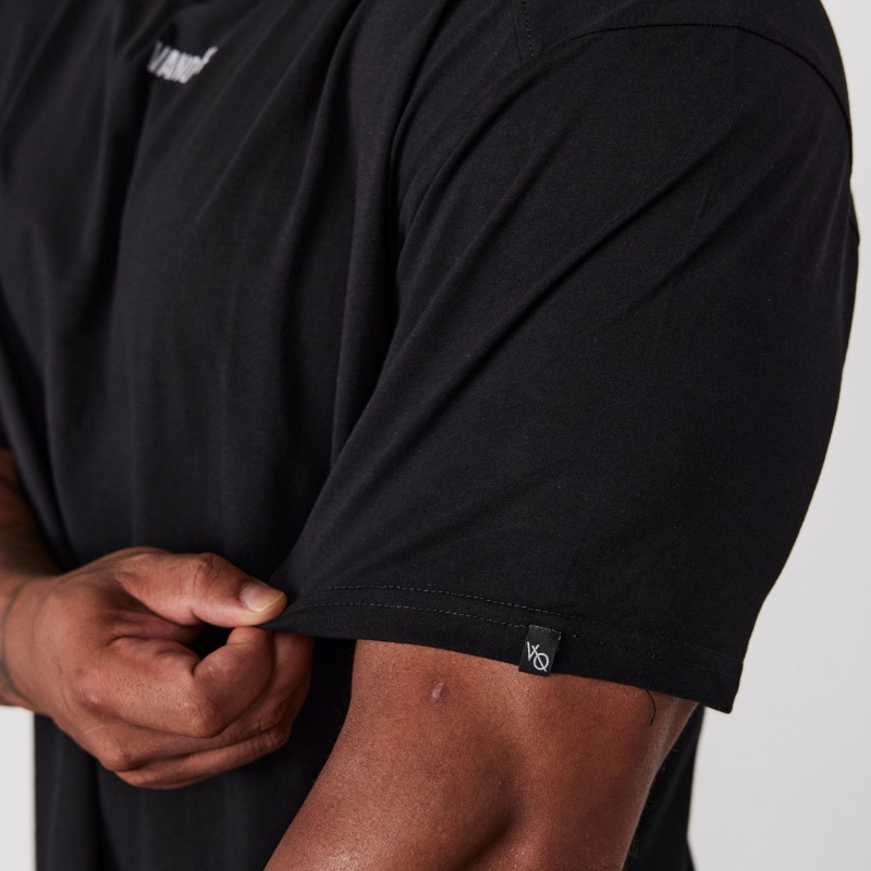 Vanquish Fitness Essential Black Oversized T Shirt Svarta | 2186-XFBIL