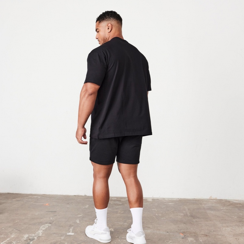 Vanquish Fitness Essential Black Oversized T Shirt Svarta | 2186-XFBIL