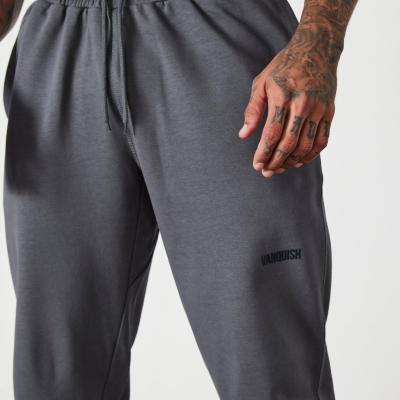 Vanquish Fitness Essential Denim Blue Oversized Sweatpants Blå | 6327-KPCHG