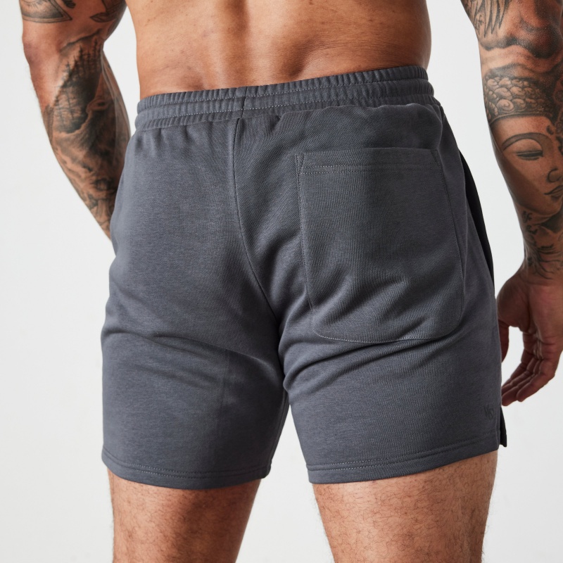 Vanquish Fitness Essential Denim Blue Regular Fit Shorts Blå | 5126-DWXIS