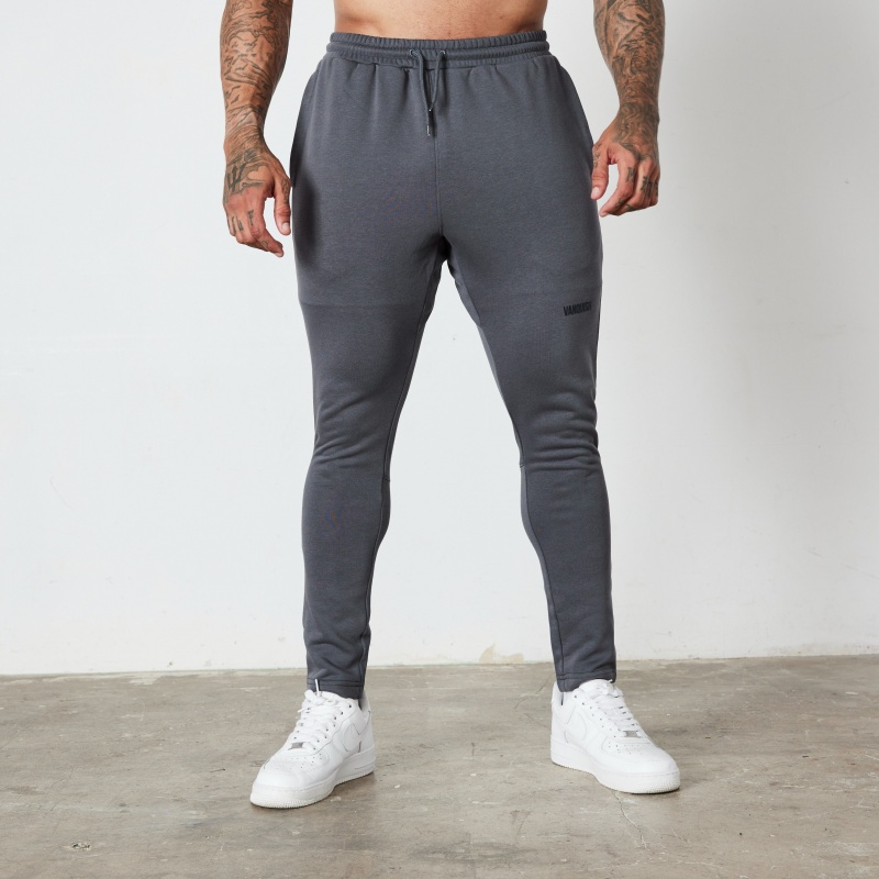 Vanquish Fitness Essential Denim Blue Tapered Fit Sweatpants Blå | 3816-LUXDY