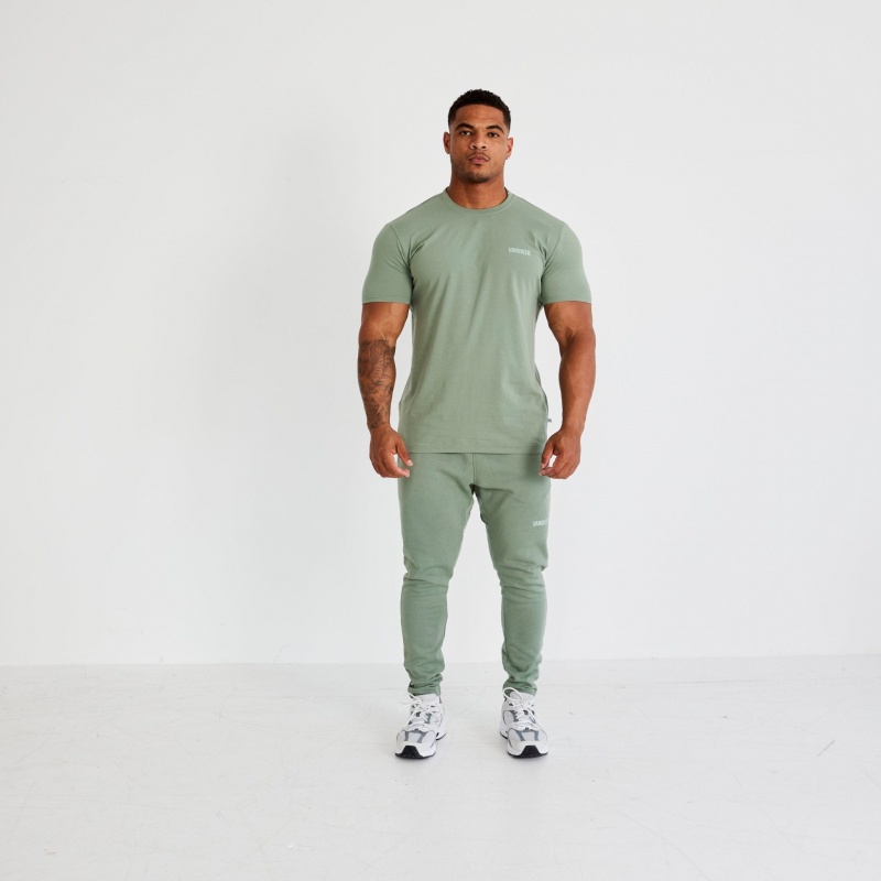 Vanquish Fitness Essential Green Tapered Fit Sweatpants Gröna | 8965-HUKPC