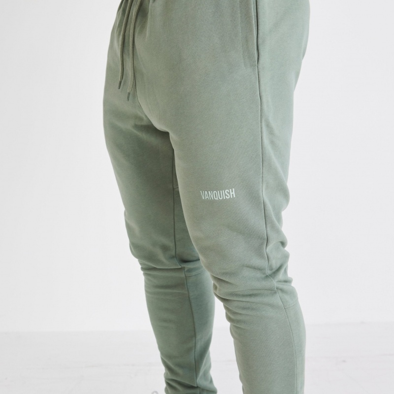 Vanquish Fitness Essential Green Tapered Fit Sweatpants Gröna | 8965-HUKPC