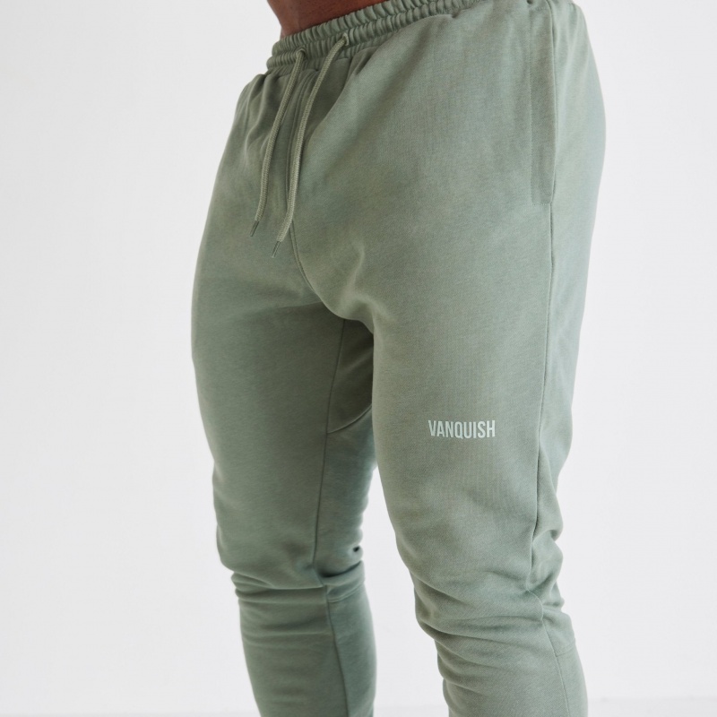 Vanquish Fitness Essential Green Tapered Fit Sweatpants Gröna | 8965-HUKPC