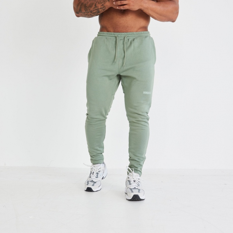 Vanquish Fitness Essential Green Tapered Fit Sweatpants Gröna | 8965-HUKPC