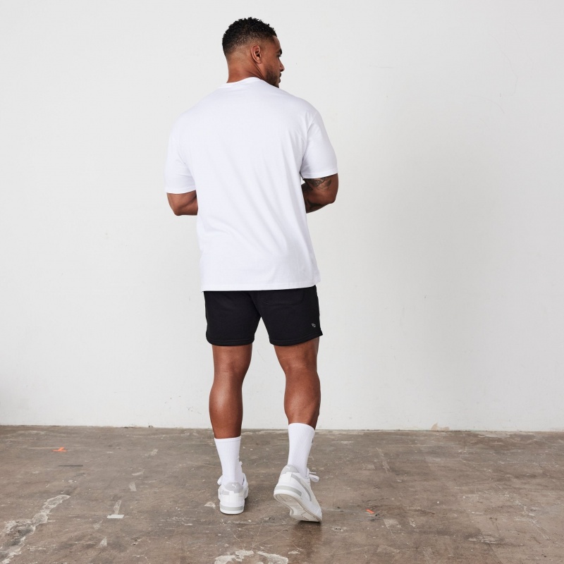 Vanquish Fitness Essential White Oversized T Shirt Vita | 6413-QHBRJ