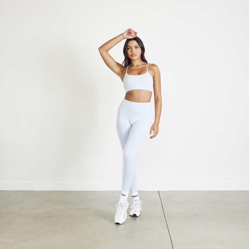 Vanquish Fitness Evolve Mineral Blue High Waisted Leggings Blå | 3498-WJEXN