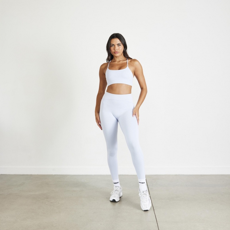 Vanquish Fitness Evolve Mineral Blue High Waisted Leggings Blå | 3498-WJEXN