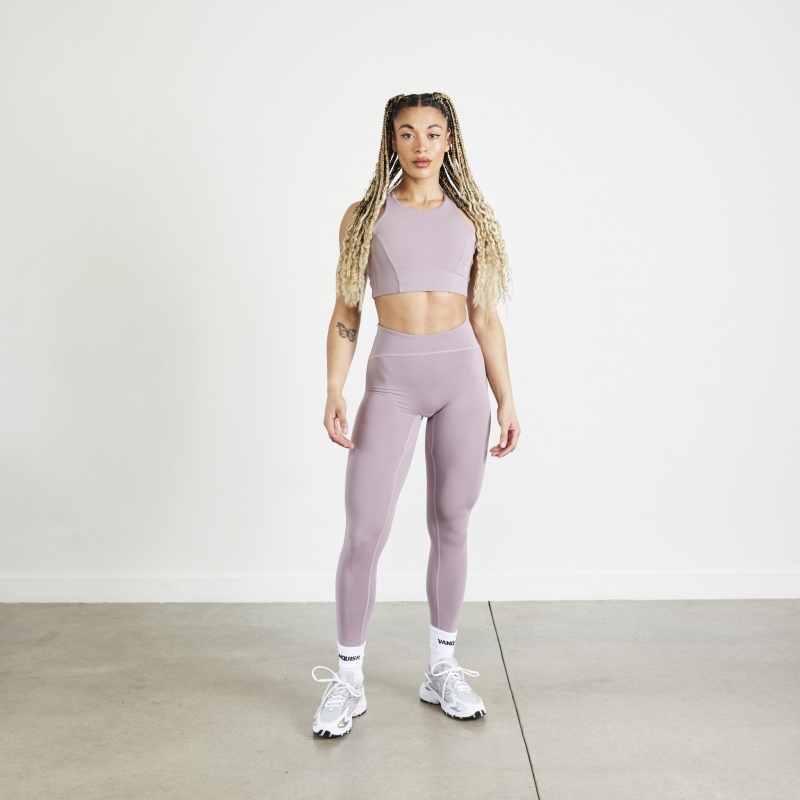 Vanquish Fitness Evolve Truffle Lilac High Waisted Leggings Lilac | 7531-WAJVL