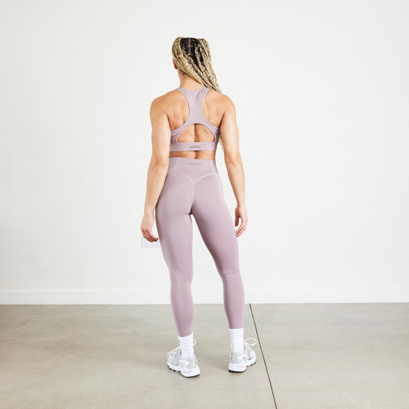 Vanquish Fitness Evolve Truffle Lilac High Waisted Leggings Lilac | 7531-WAJVL