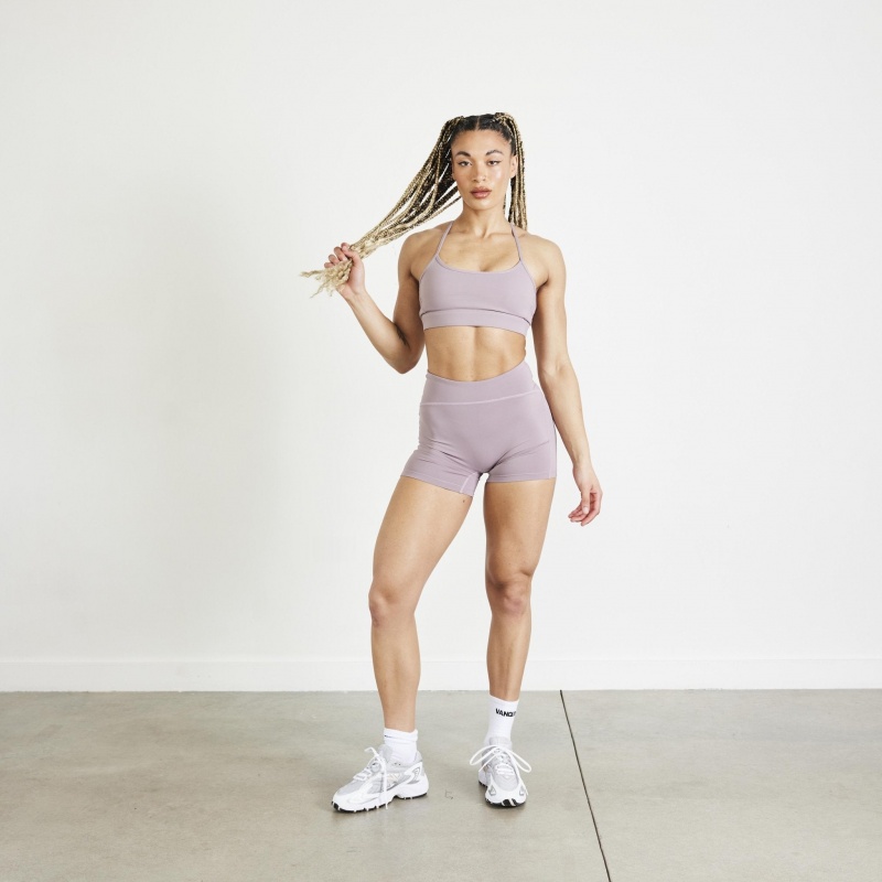 Vanquish Fitness Evolve Truffle Lilac High Waisted Shorts Lilac | 4697-PIFKV