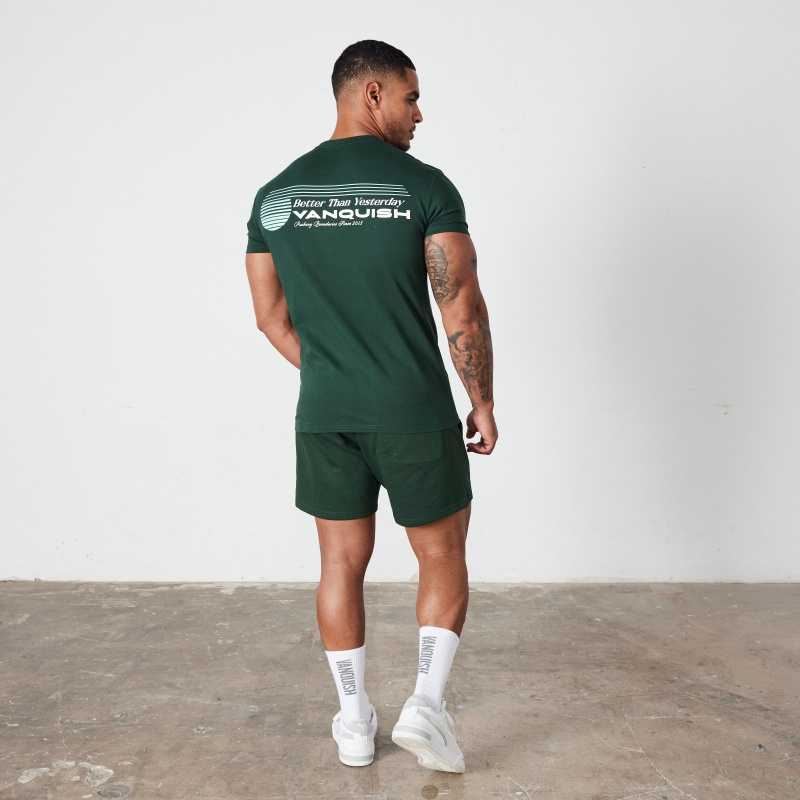 Vanquish Fitness Green Athletics Division Fitted T Shirt Gröna | 0872-OEJVS