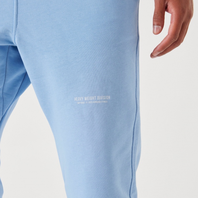 Vanquish Fitness Heavyweight Division Blue Tapered Sweatpants Blå | 7491-SHZBE