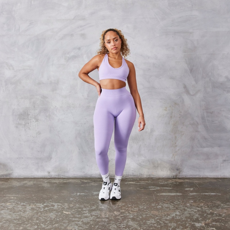 Vanquish Fitness Neutrala V2 Seamless Lilac Bra Lilac | 4605-DBLYZ