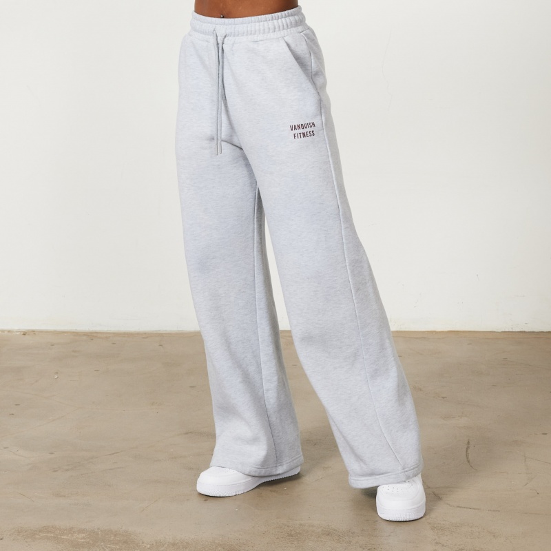 Vanquish Fitness Oat Marl Rejuvenate Breda Leg Oversized Sweatpants Oat Marl | 5836-OCDWY