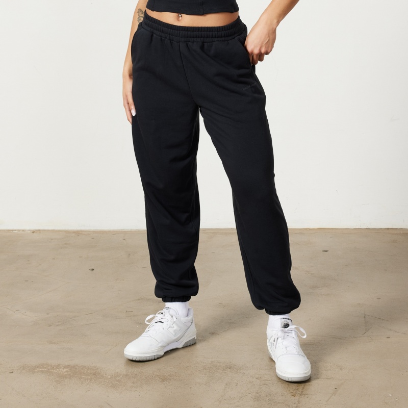 Vanquish Fitness Restore Black Oversized Sweatpants Svarta | 2163-IYEXG