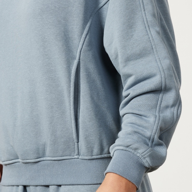 Vanquish Fitness Restore Slate Grey Sweatshirt Grå | 6920-ZLMBQ