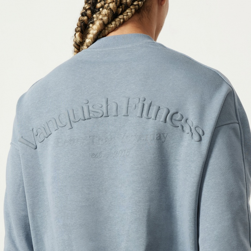 Vanquish Fitness Restore Slate Grey Sweatshirt Grå | 6920-ZLMBQ