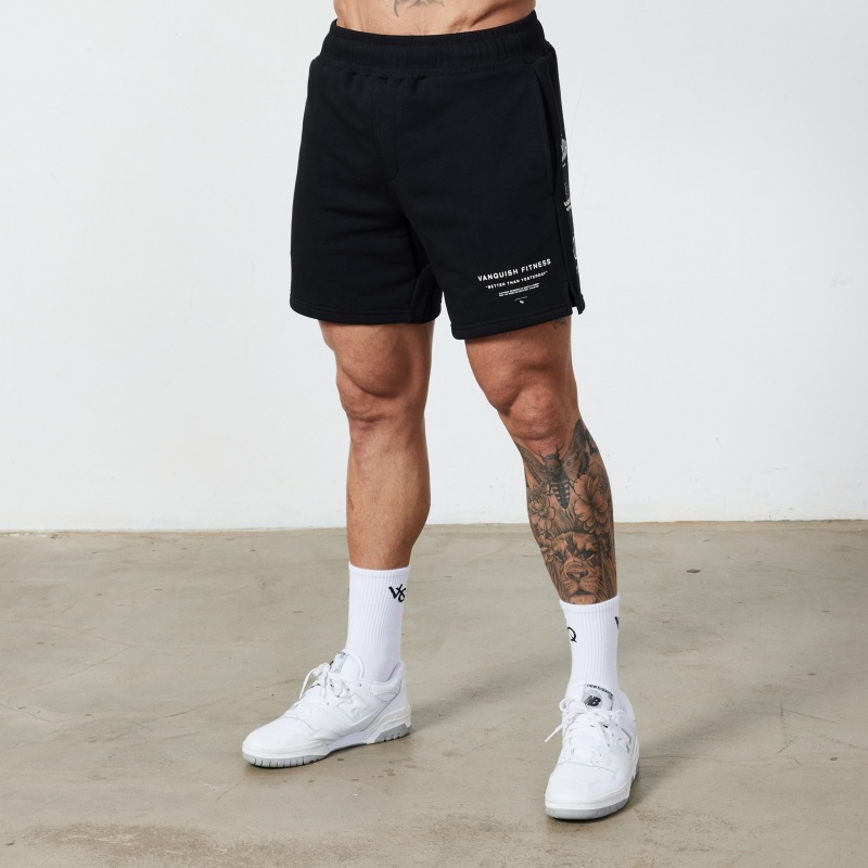 Vanquish Fitness TSP Black 2023 Collective Shorts Svarta | 2587-PXCFJ