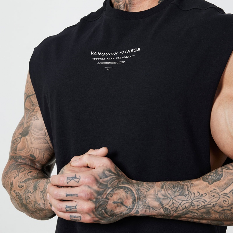 Vanquish Fitness TSP Black 2023 Collective Ärmlös T Shirt Svarta | 8279-ADRWB