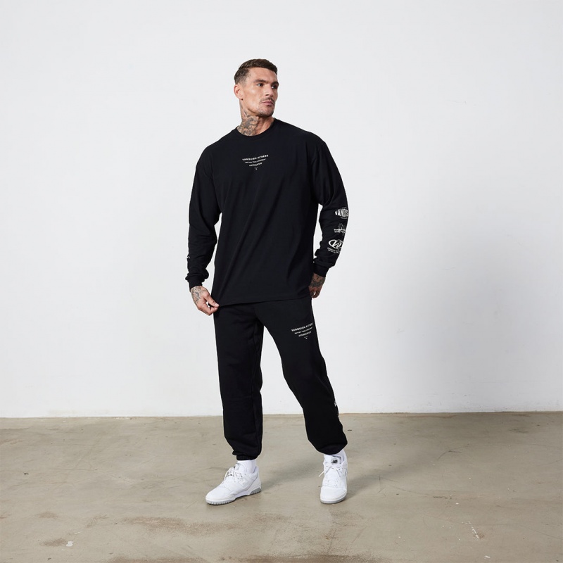 Vanquish Fitness TSP Black 2023 Collective Oversized Sweatpants Svarta | 2593-JLNXM