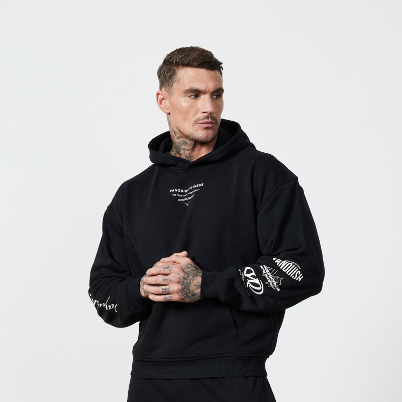 Vanquish Fitness TSP Black 2023 Collective Oversized Pullover Hoodie Svarta | 8265-WYOGM