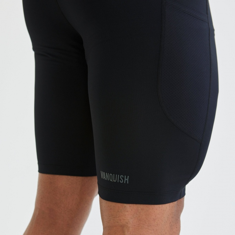 Vanquish Fitness Utility Black Base Layer Shorts Svarta | 8345-QUPRE