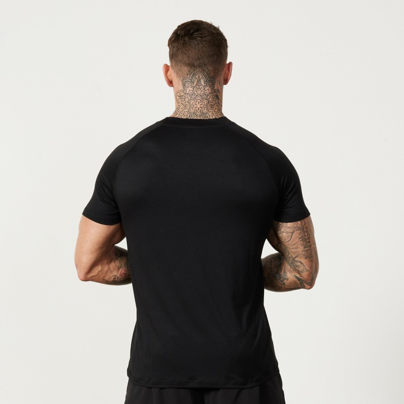 Vanquish Fitness Utility Black T Shirt Svarta | 4782-JDIST