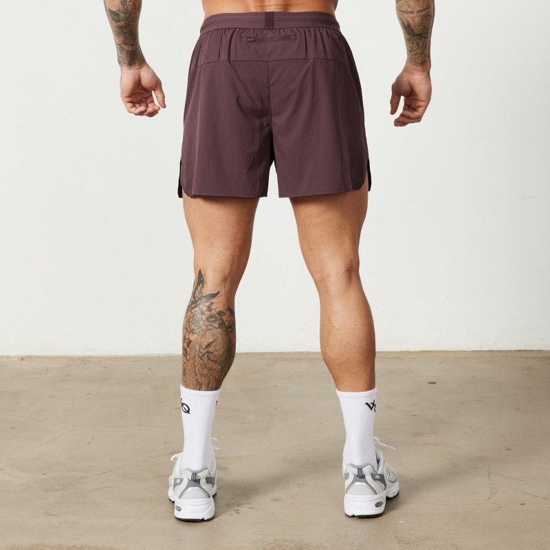 Vanquish Fitness Utility Plum Performance Shorts Plum | 3786-VOUEI